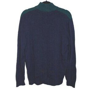 IZOD blue and green knit pullover sweater 100% cotton men's size XL